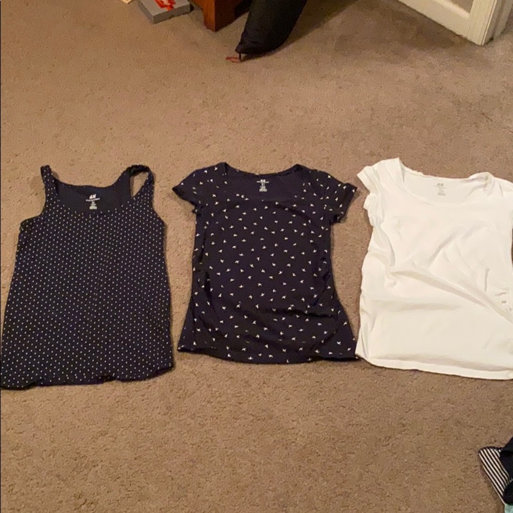 Three hm mama maternity shirts